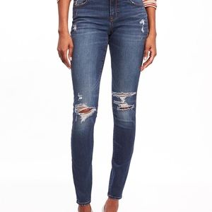Old Navy Super Skinny Distressed Jeans